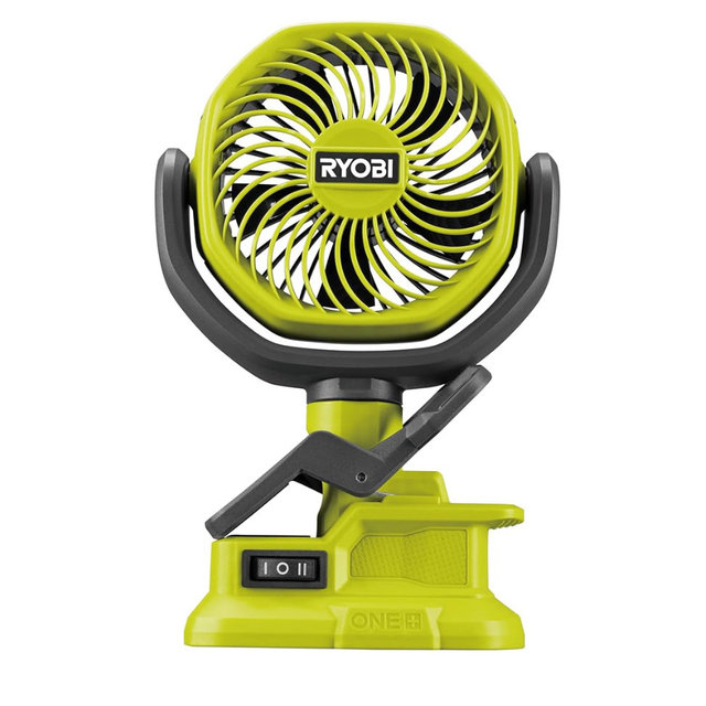 Ryobi RCF18-0 18V ONE+ Cordless 10cm Clamp Fan (Bare Tool) Hyper Green