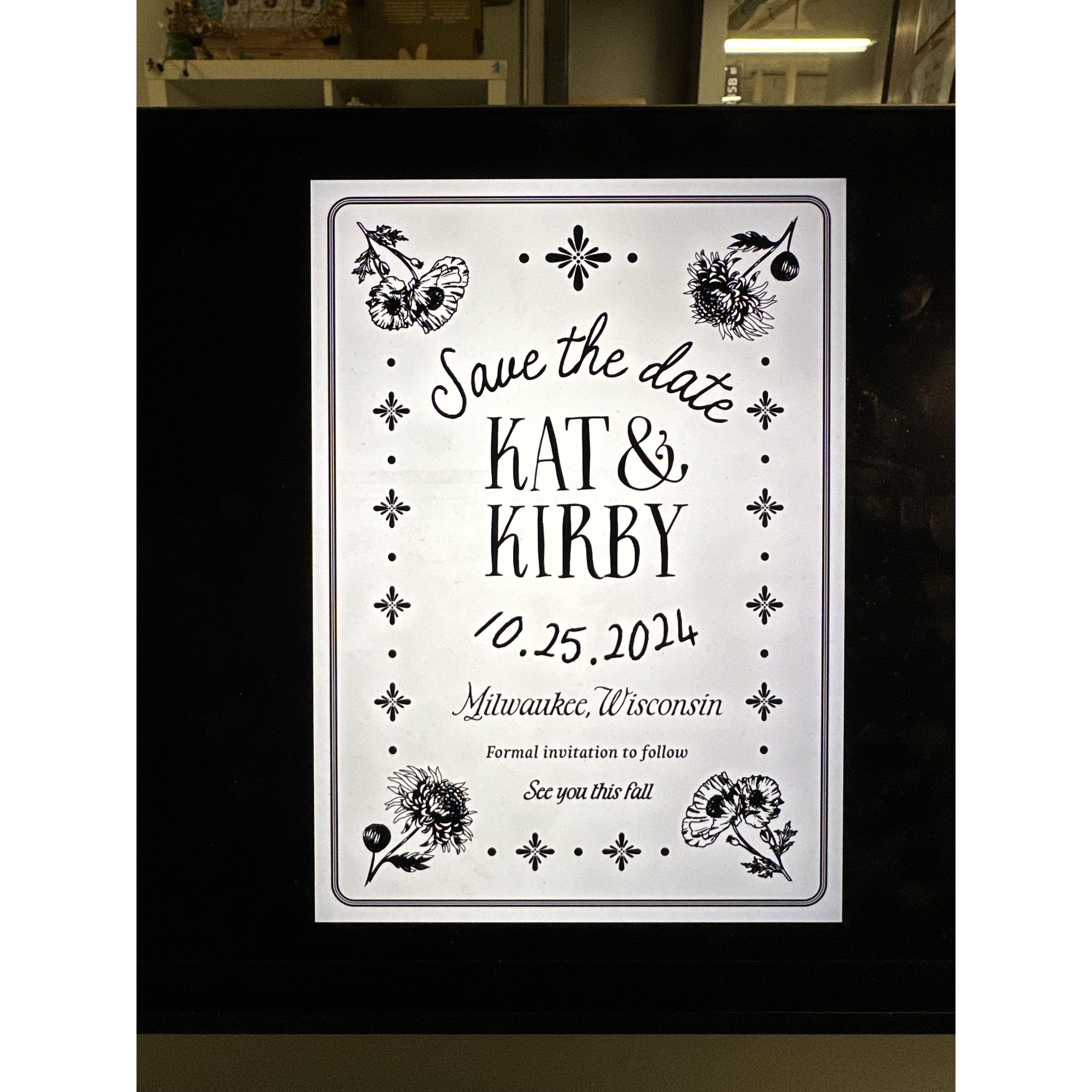 Designing the "Save the Dates"