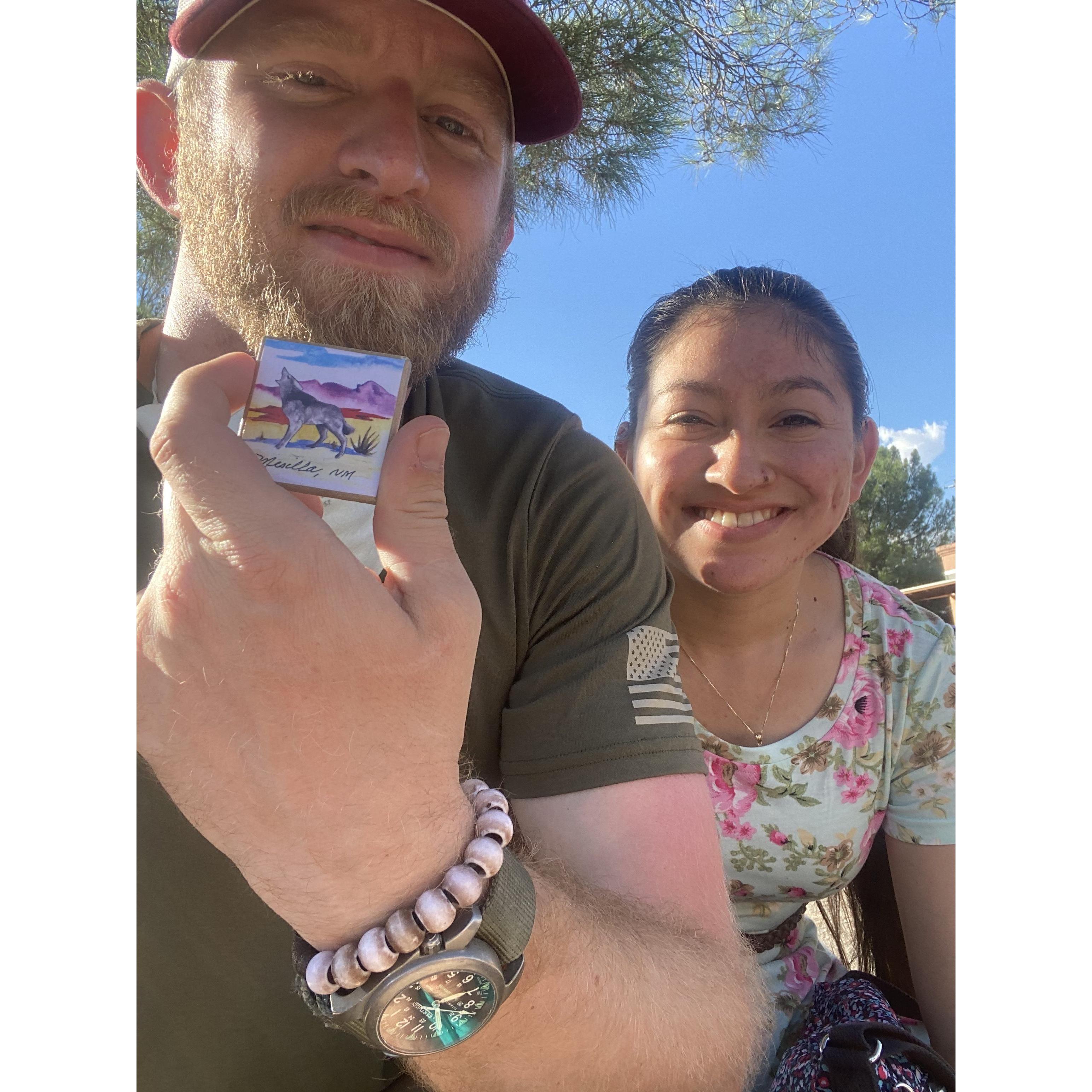 Our thing is to collect a magnet everywhere we go. this is the one we got in Mesilla, New Mexico