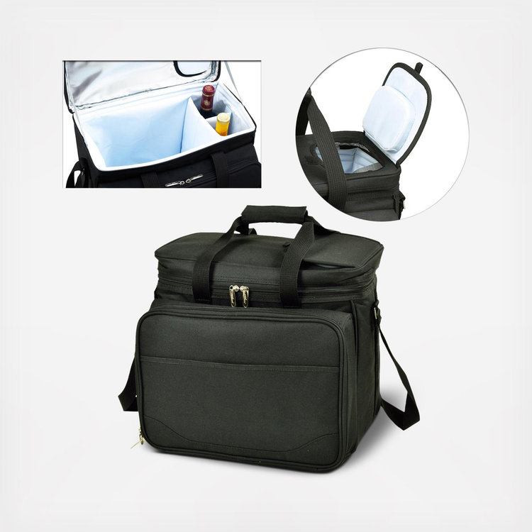 Picnic at Ascot, 4-Person Equipped Insulated Picnic Set with