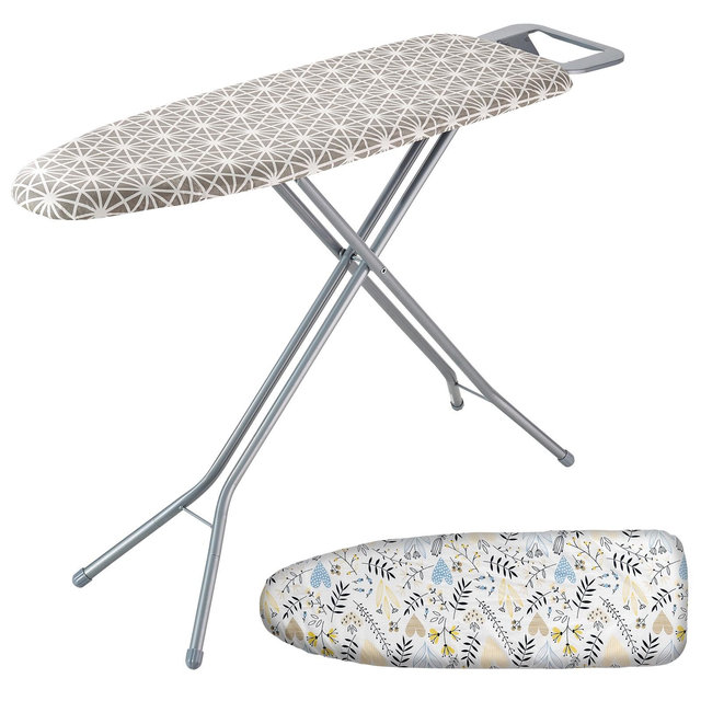 VEVOR Ironing Board with Large 51 x 13 Ironing Surface, Thickened 4 Layers Iron Board with Heat Resistant Cover and 100% Cotton Cover
