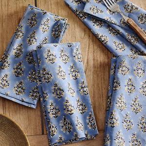 Samira Cotton Napkins, Set of 4 Blue