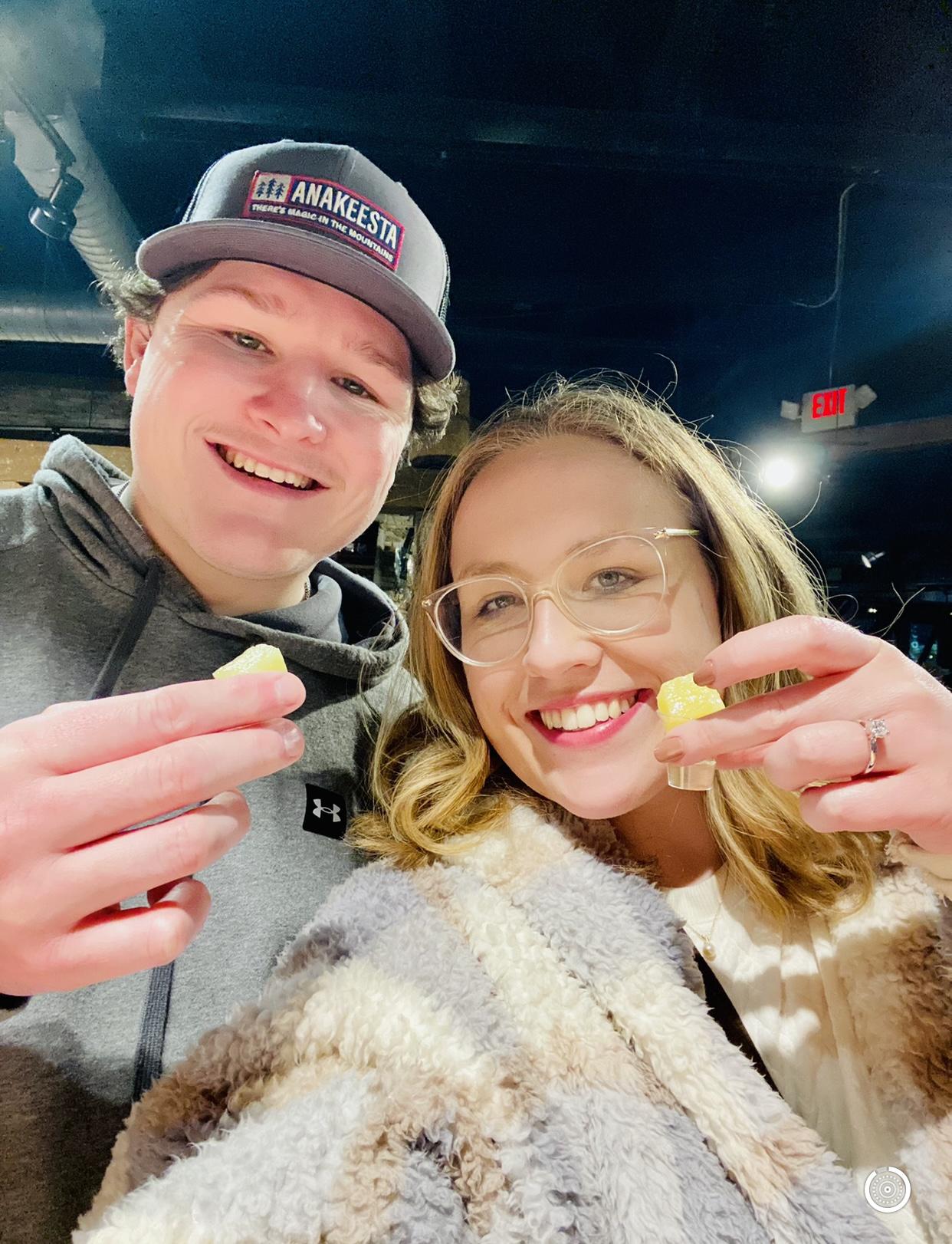 Ole Smoky Moonshine tasting after the proposal.