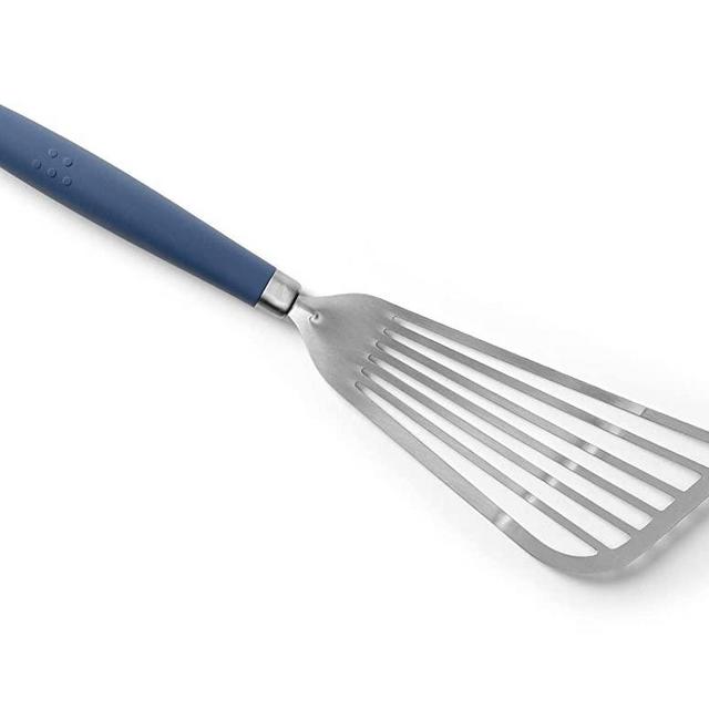 Misen Fish Spatula - Stainless Steel Fish Turner Spatula - Slotted Fish Spatulas, Blue
