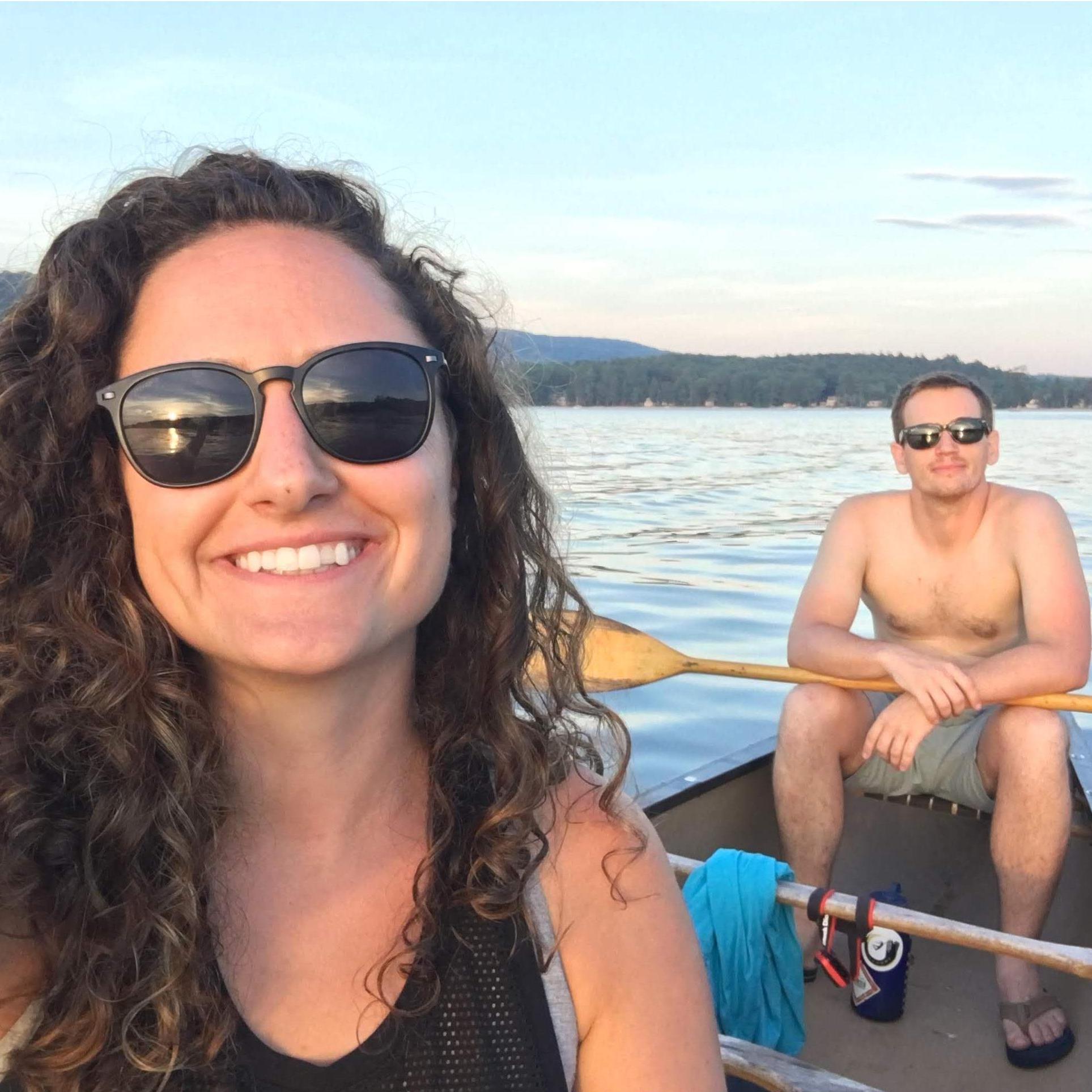 Boating at the lake, NH