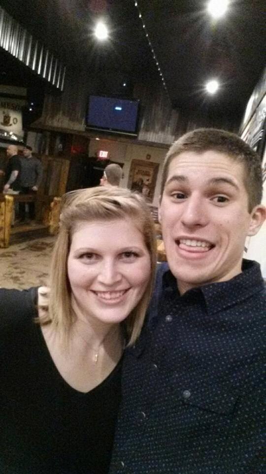 Our very first picture together at Skooters