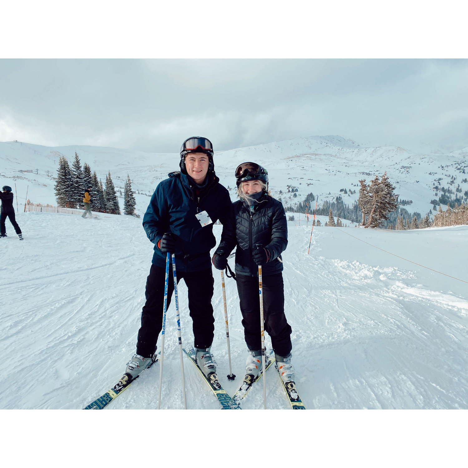 Chase surprised Hailey and flew to Colorado so he could meet her family and go skiing with her for winter break.