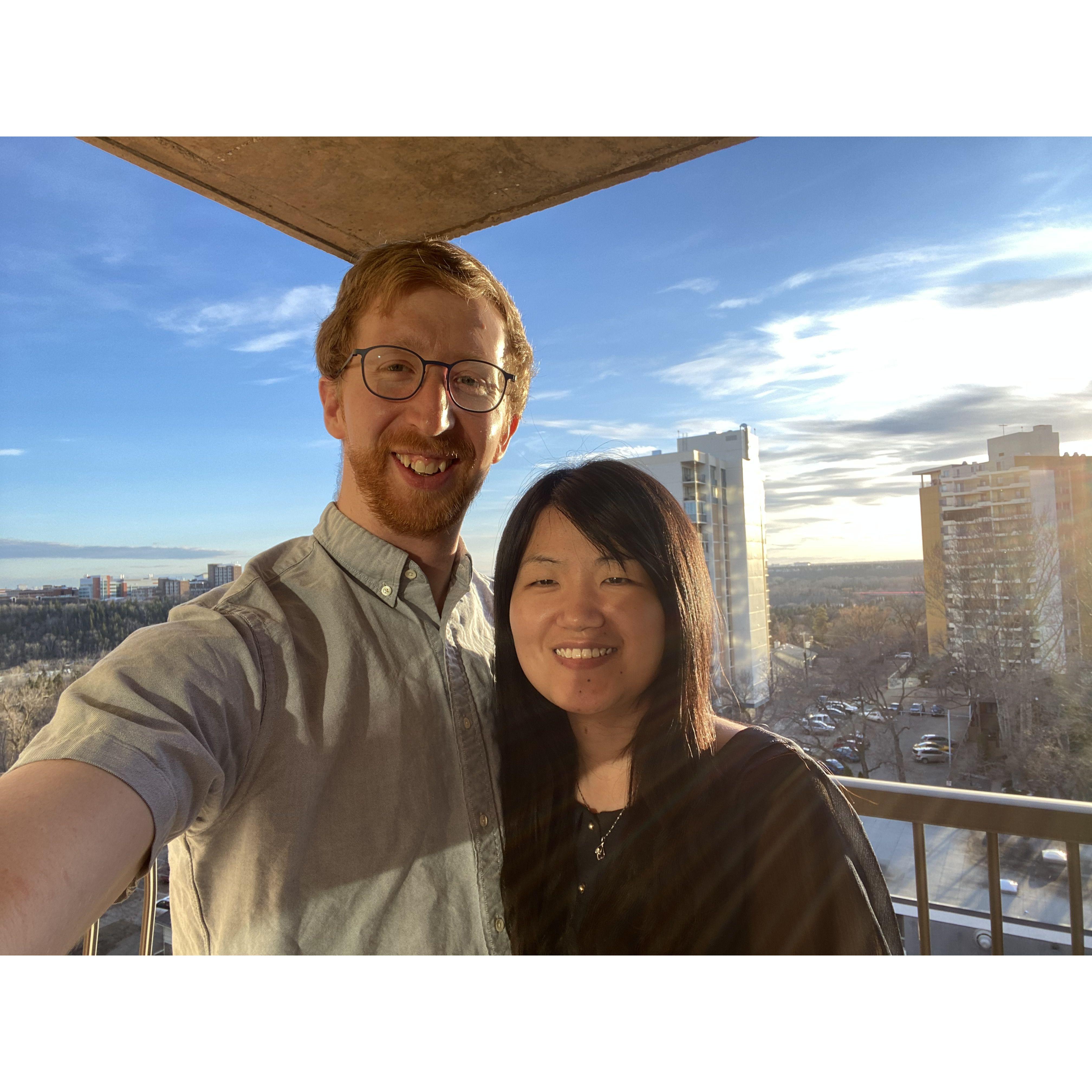 A view from our first apartment together