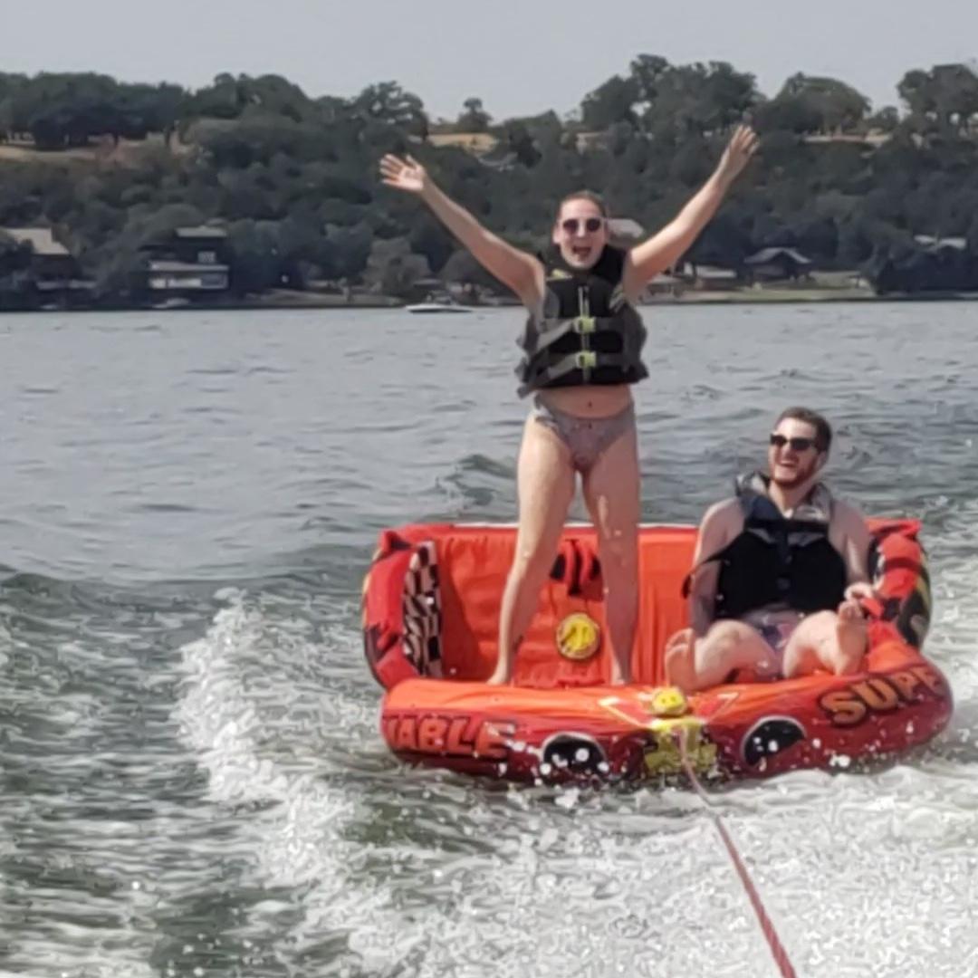 Tubing at the lake!