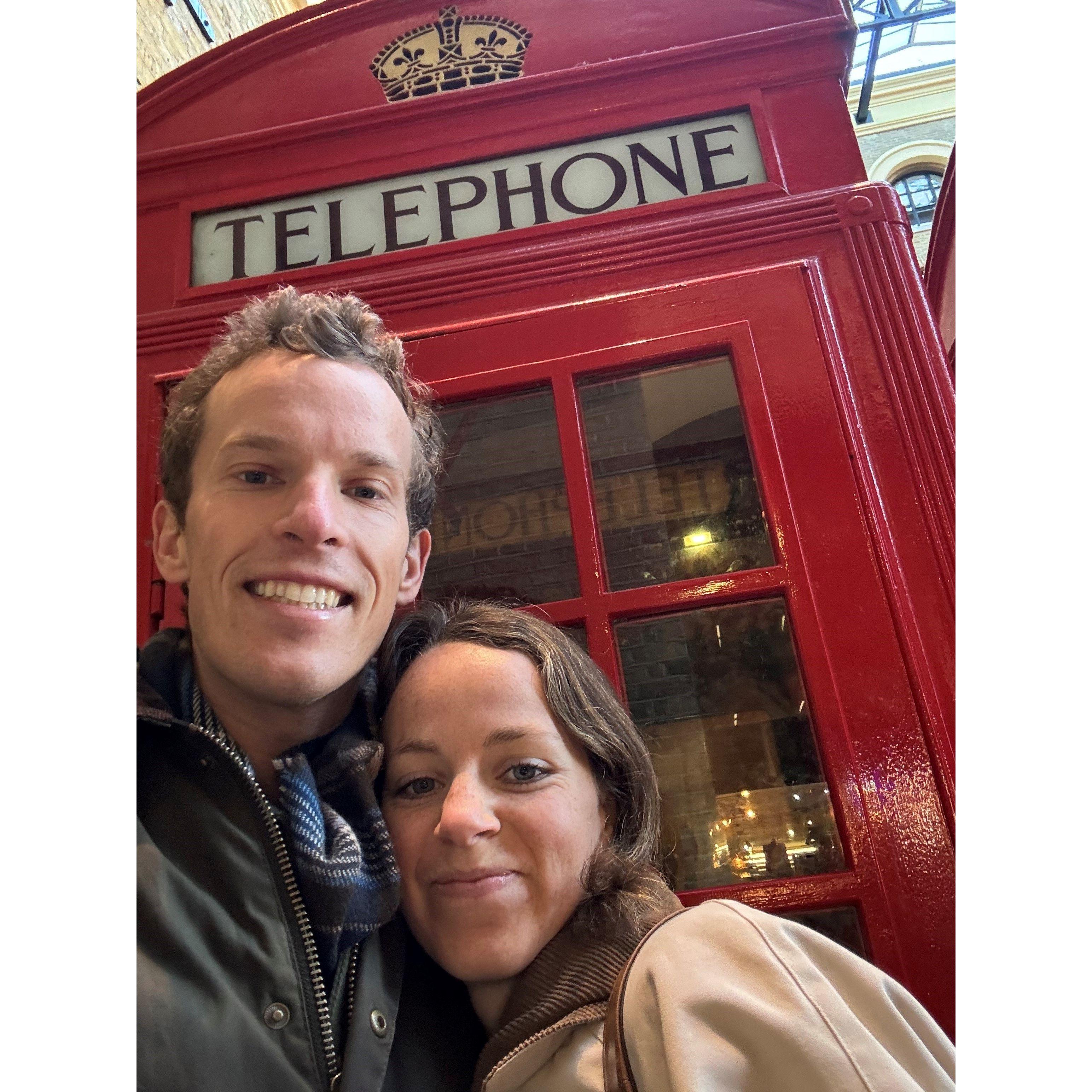 The first part of our engagement trip, in London