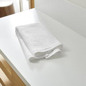 Ribbed White Hand Towel