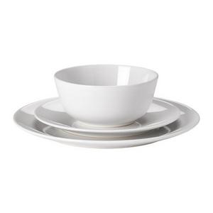 FLITIGHET 18-piece dinnerware set, white
