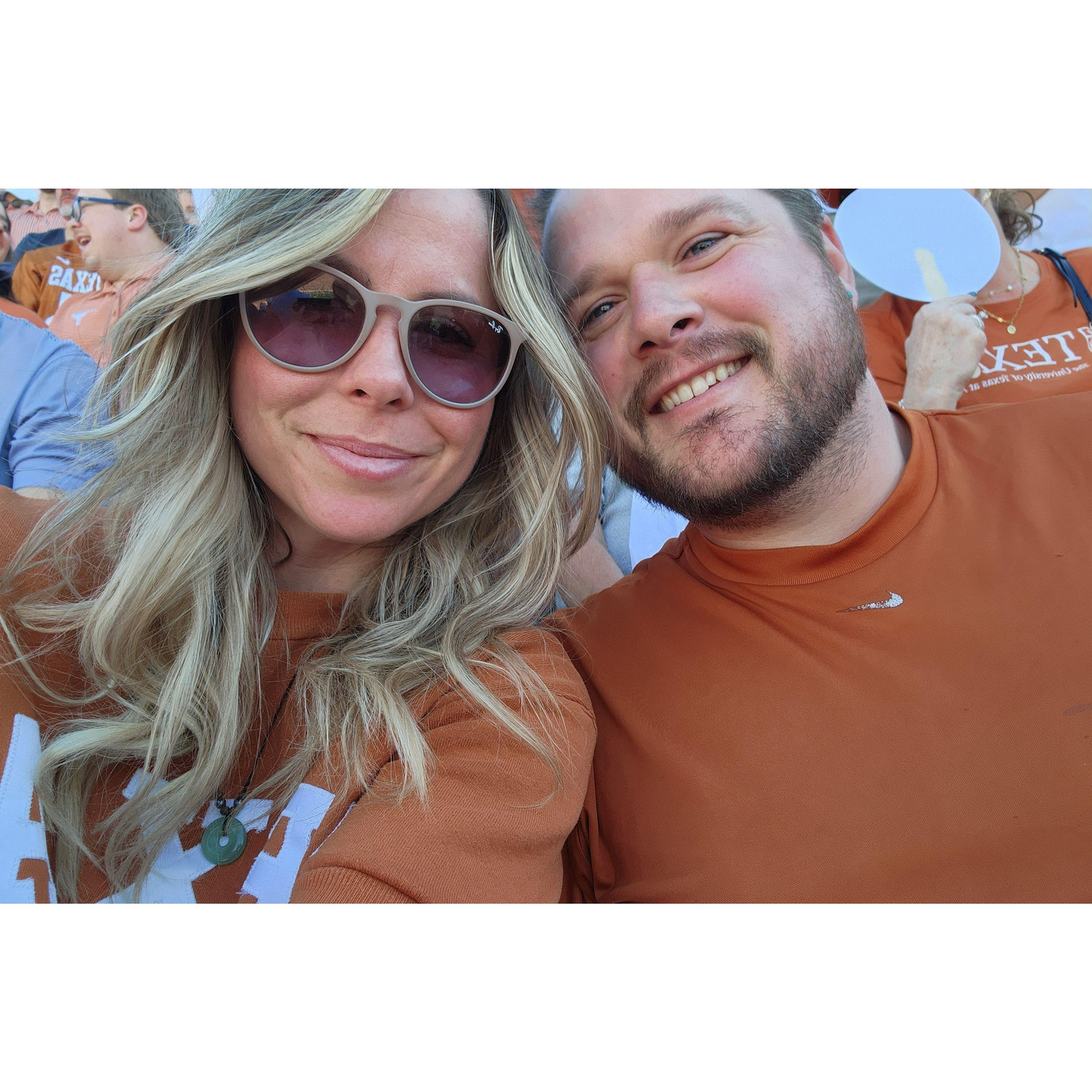 Wilding's first Texas football game, the first of many!