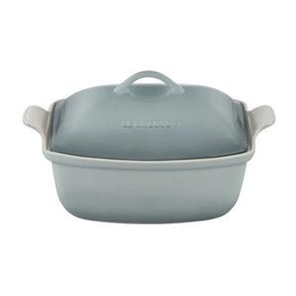 Heritage Deep Covered Rectangular Baker in Sea Salt