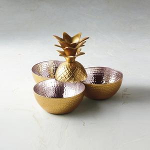 Golden Pineapple Section Bowl (Item # 156711)