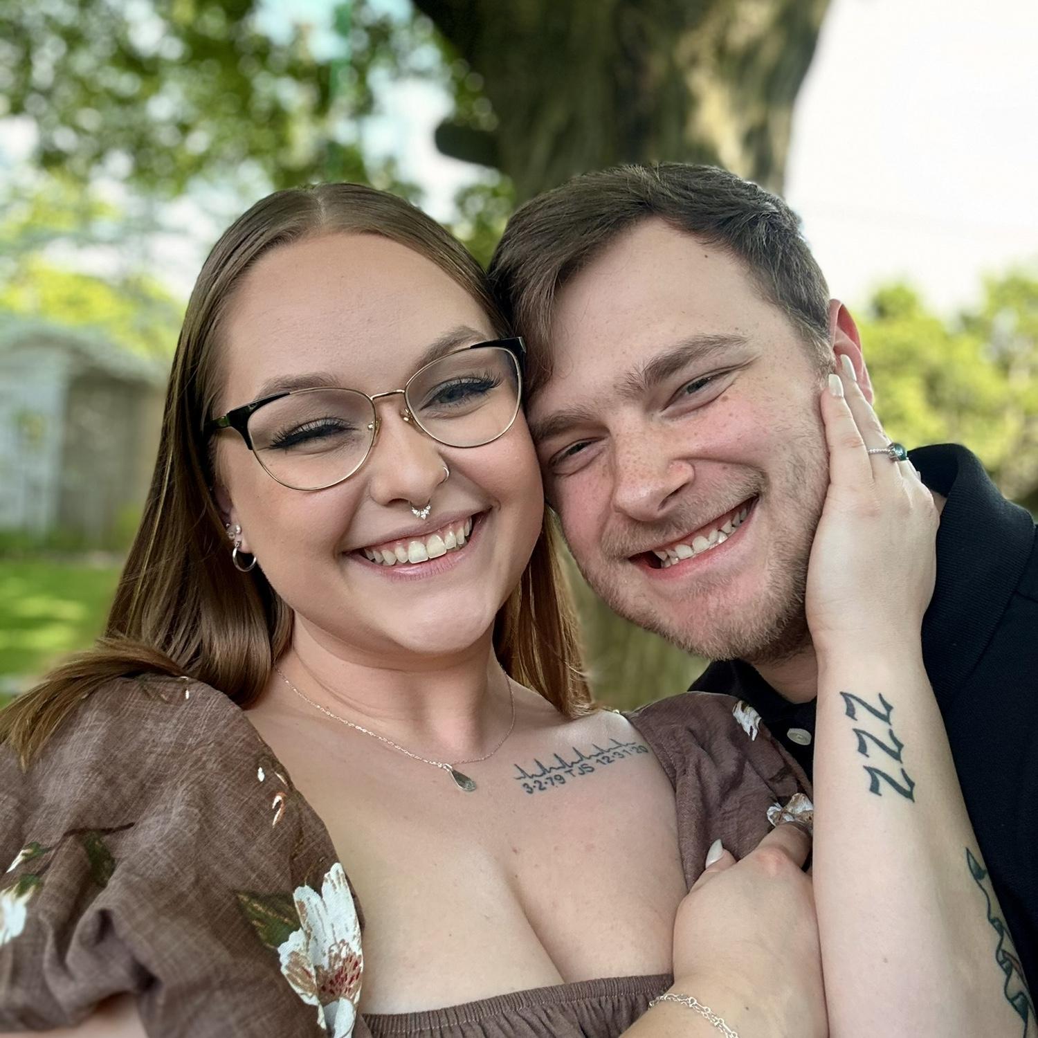 Photos we took after we went to the courthouse!