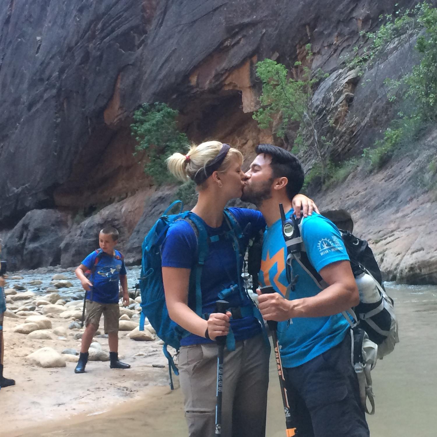 The Narrows at Zion National Park, Utah - August 2015