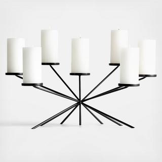 Starburst Metal Fireplace Candelabra