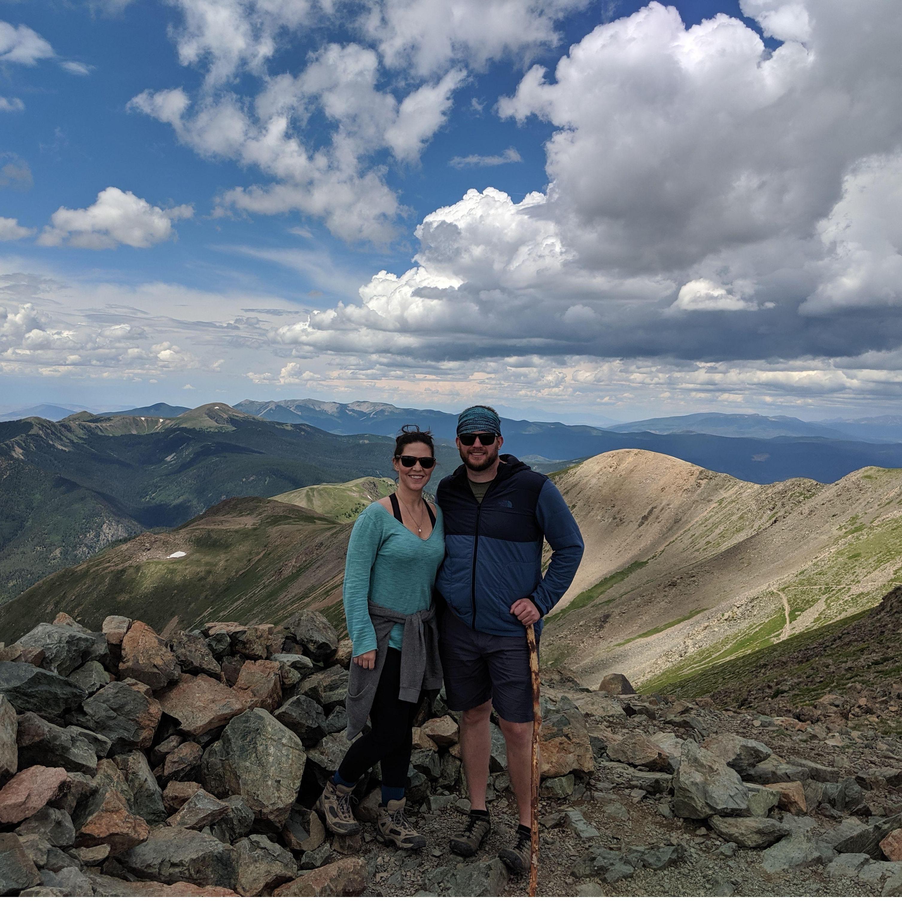 Our first big hike in New Mexico! Took us all day to reach the summit of Wheeler Peak at 13,167 ft!!