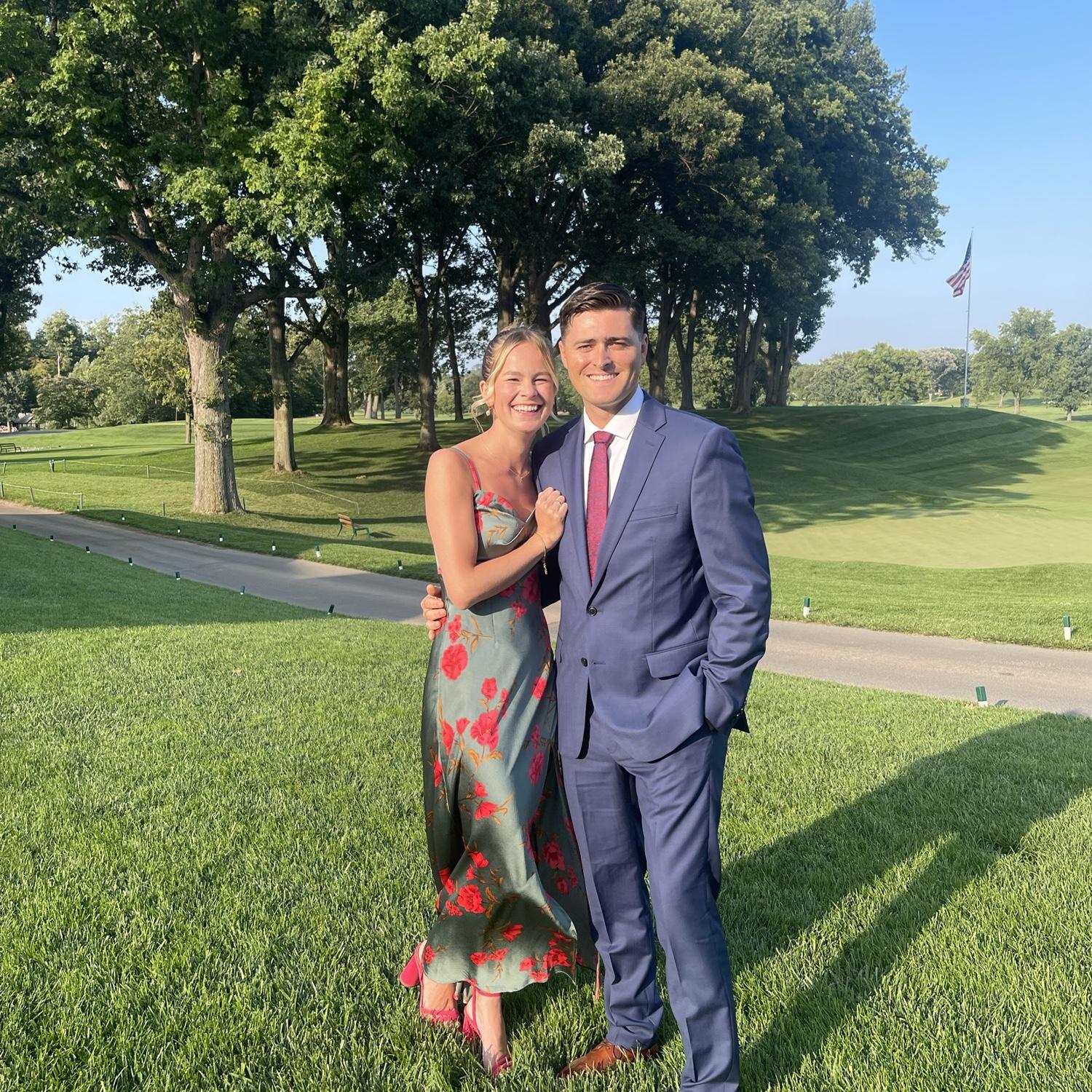 Allie and Joey at a family wedding in Rochester, NY.