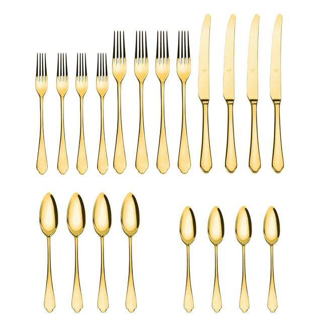 Dolce Vita Mirror Oro Flatware Set, 20 Piece