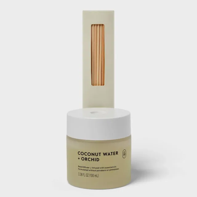Glass Reed Diffuser Coconut Water and Orchid 3.4 fl oz - Threshold™