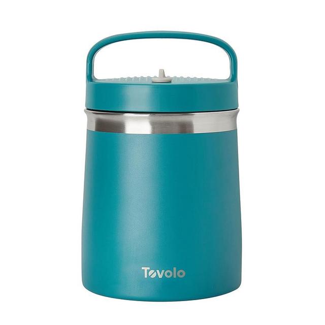 Tovolo Stainless Steel Insulated Food Traveler, Marine Blue – Double-Walled BPA-Free Container for Hot and Cold Food, 2 Quart, Dishwasher Safe