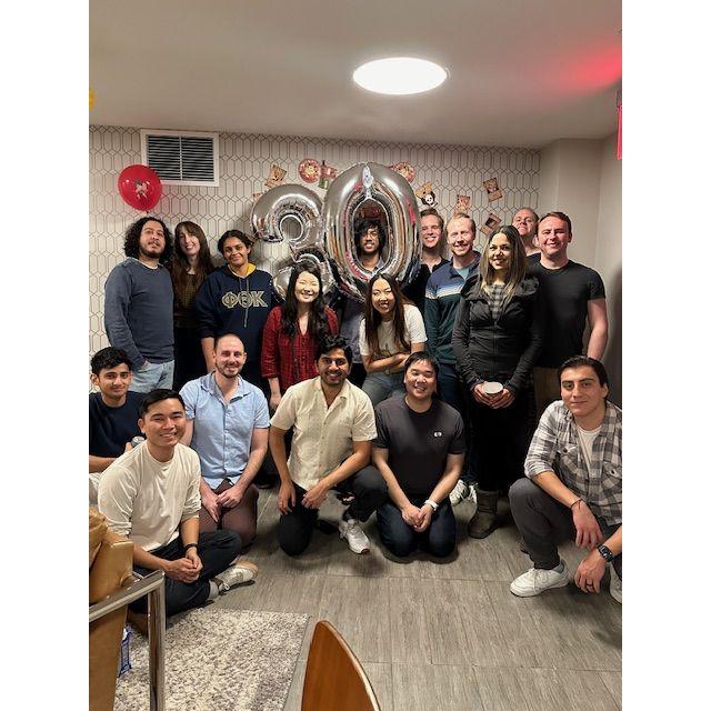 Miriam also planned a surprise party for Akil's 30th birthday at our new apartment with our NYC friends!