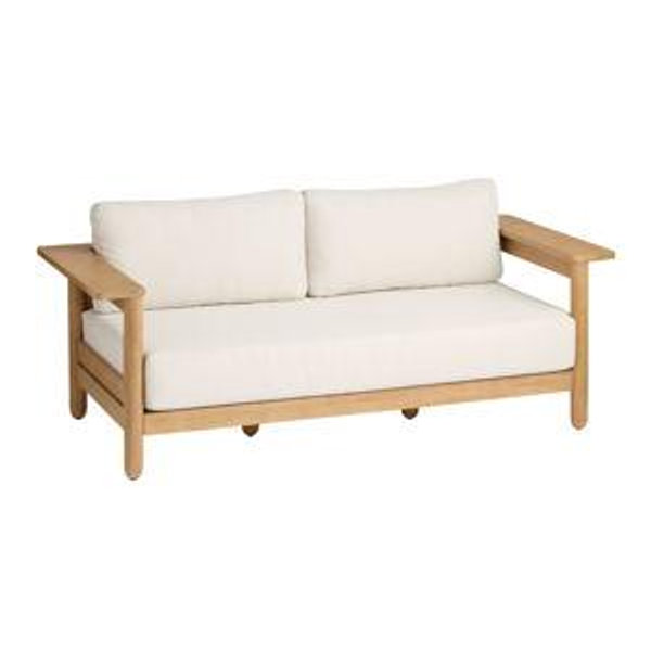 Conrad Eucalyptus Wood Outdoor Loveseat