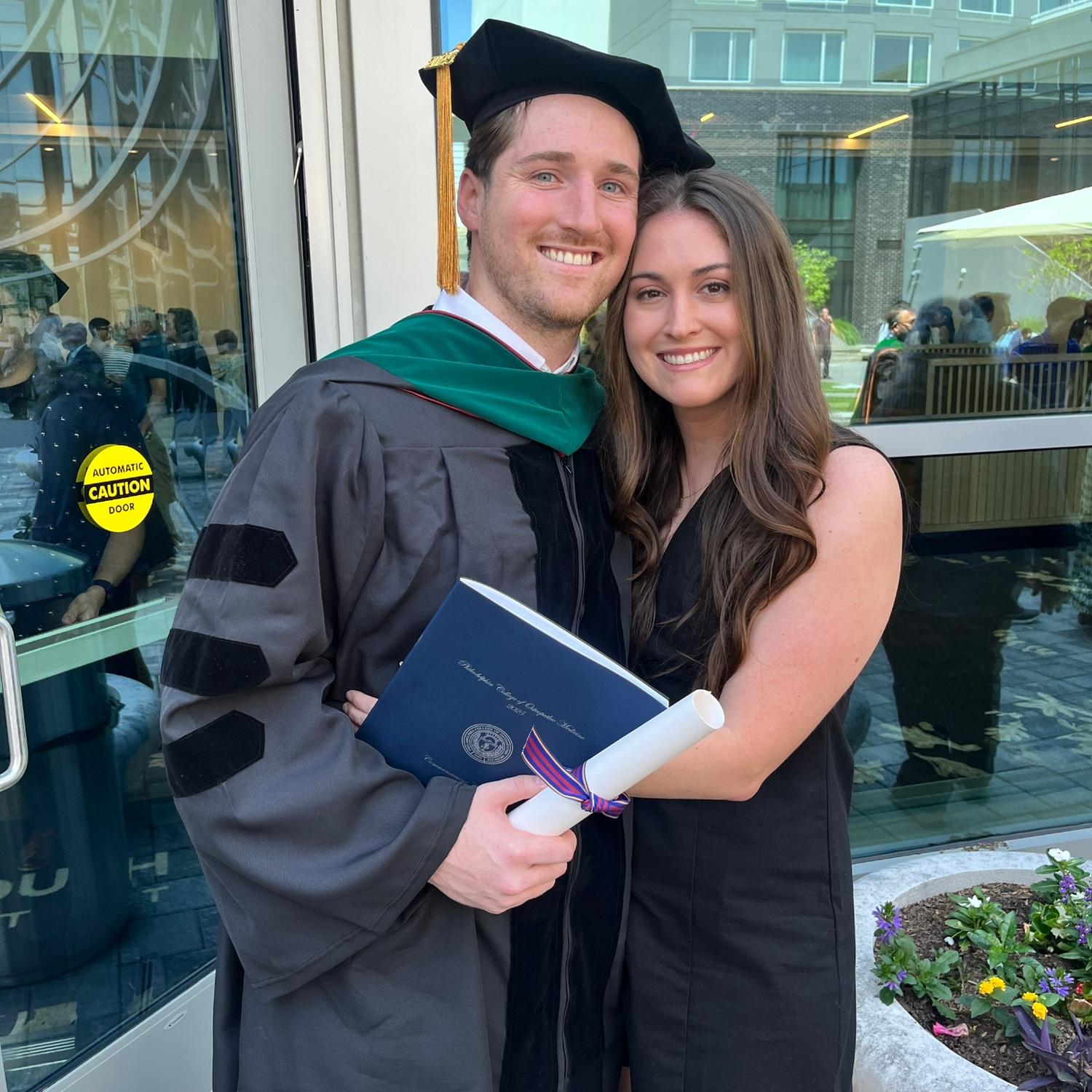 Peter graduating PT school!