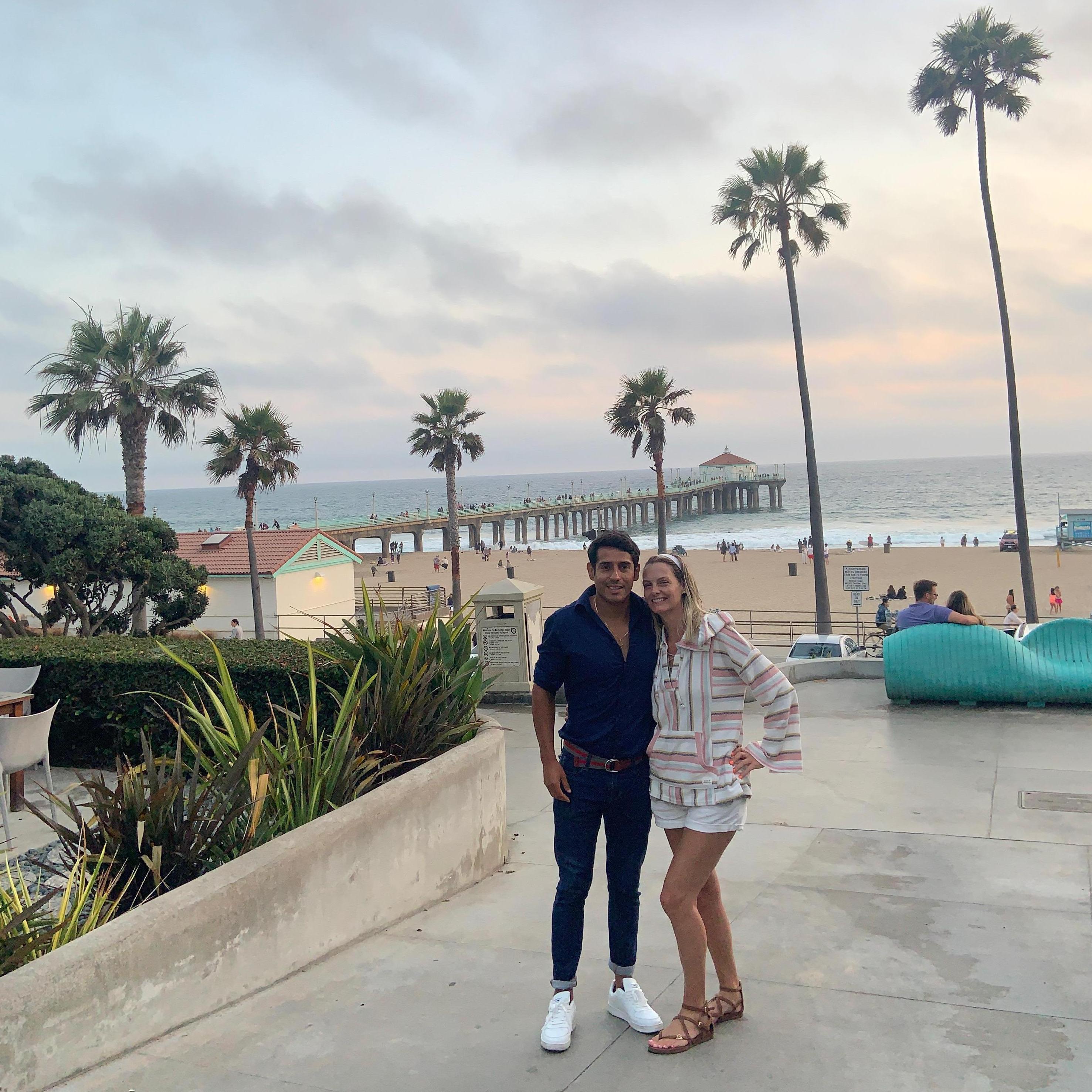 A walk along the Strand in Manhattan Beach, CA where Gustavo was living.