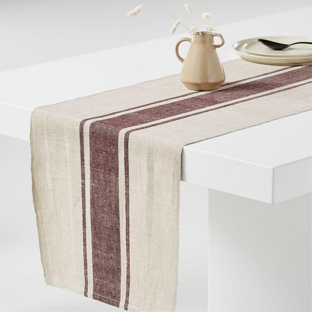 Jackie Merlot Red 120" Table Runner