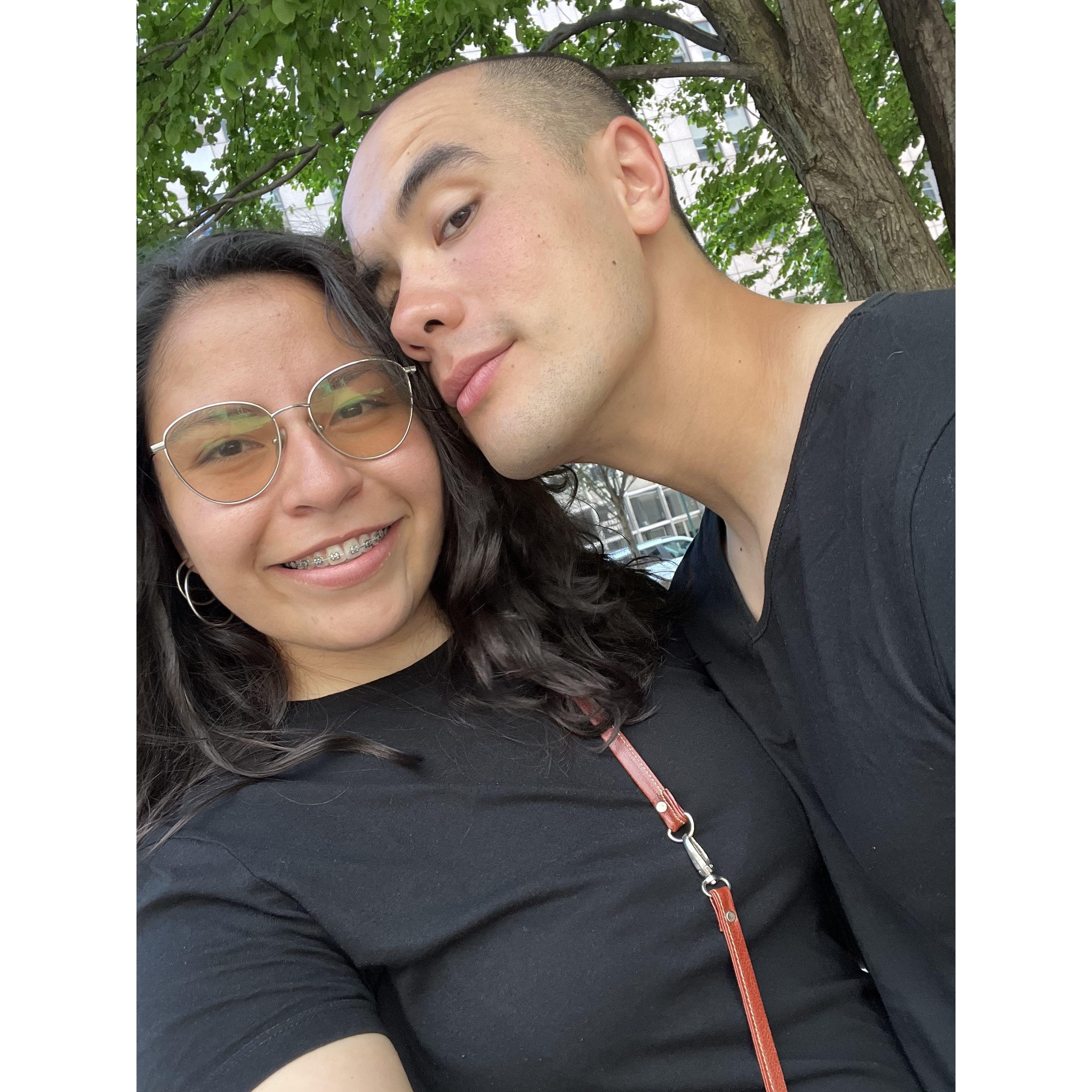 One day after David came back from Basic Training