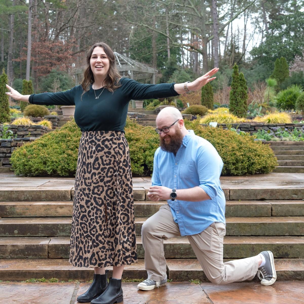 ... mid-proposal! ...