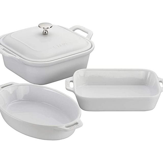 Staub Ceramics 4-pc Baking Dish Set, White