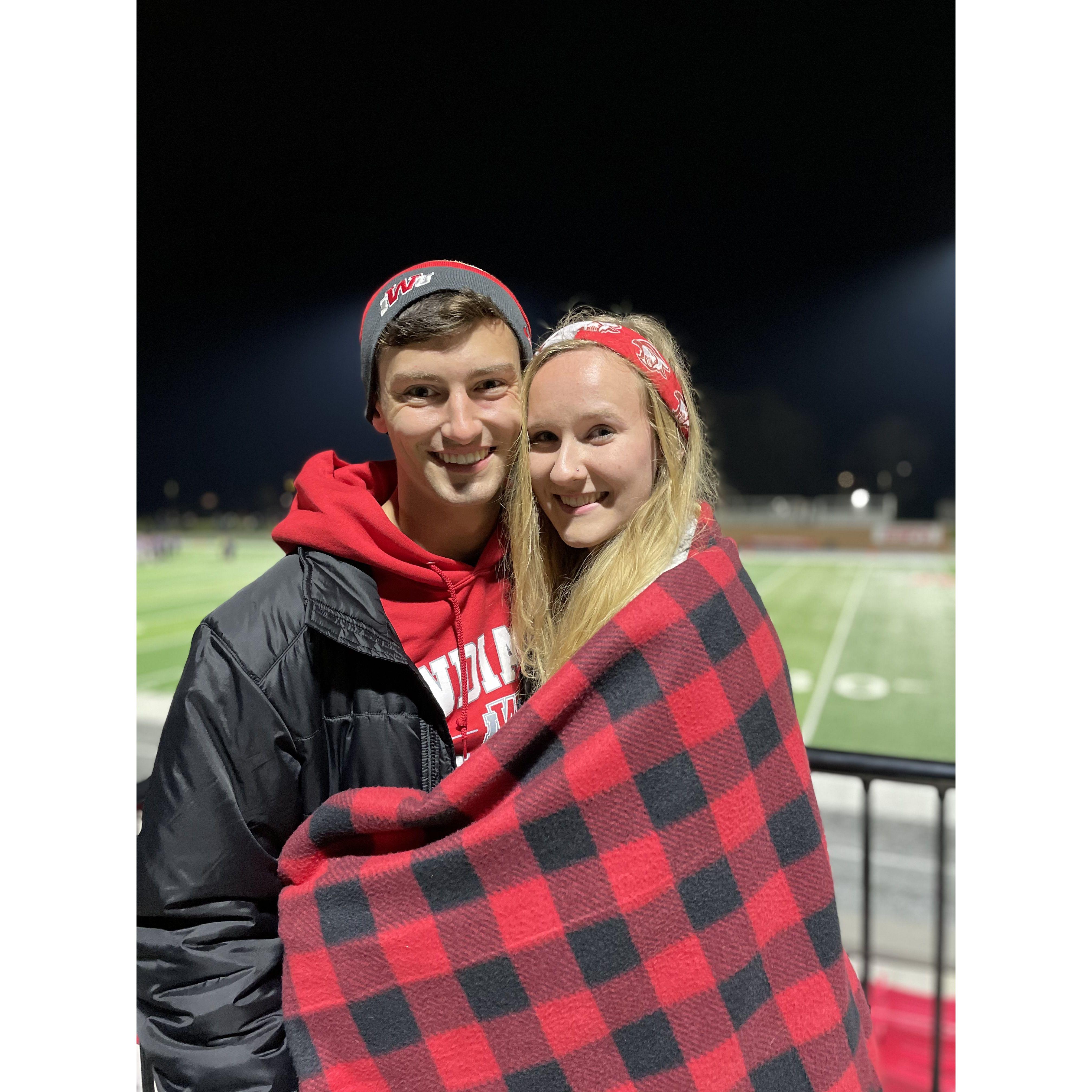 Our first IWU football game together!