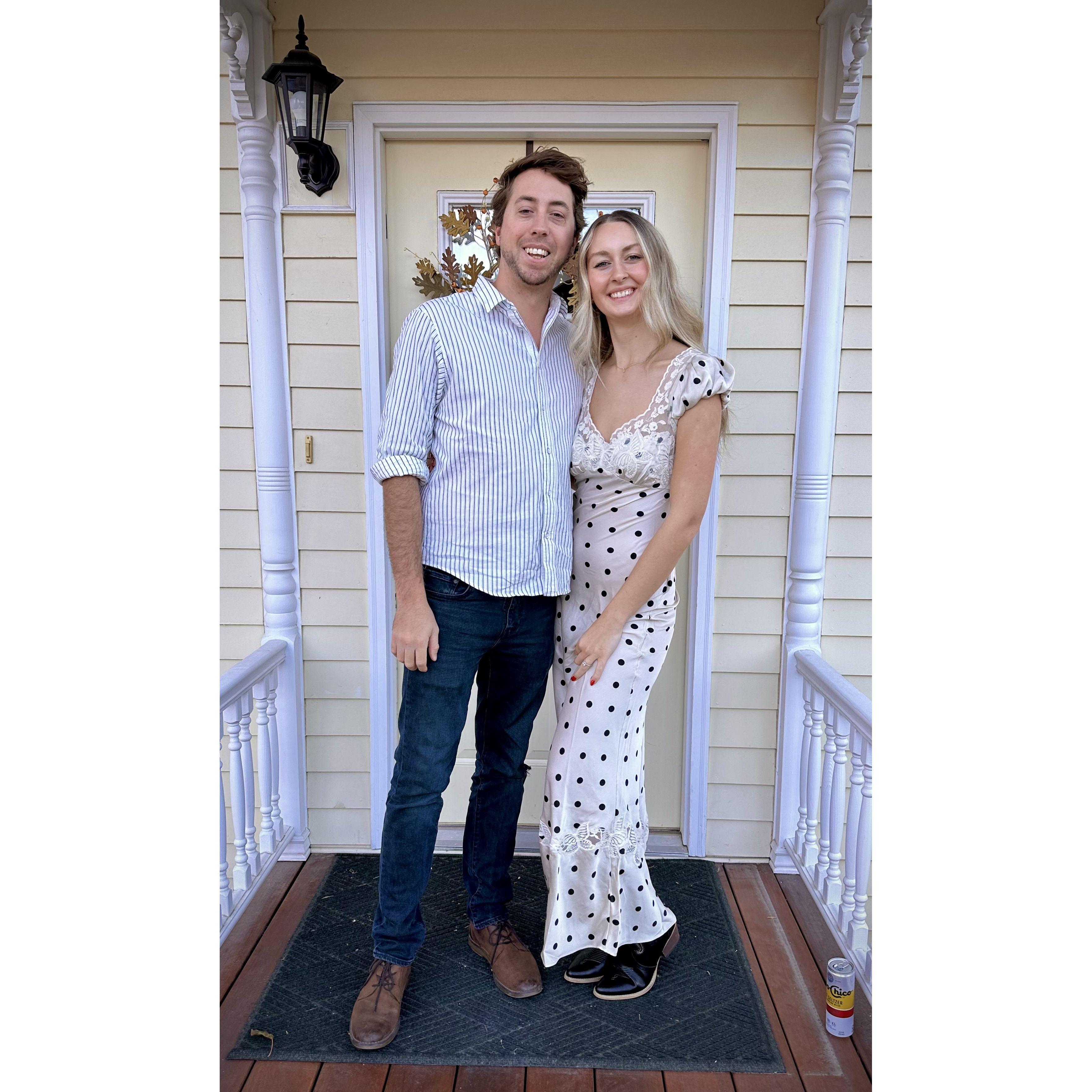 Our engagement party in Berthoud, CO