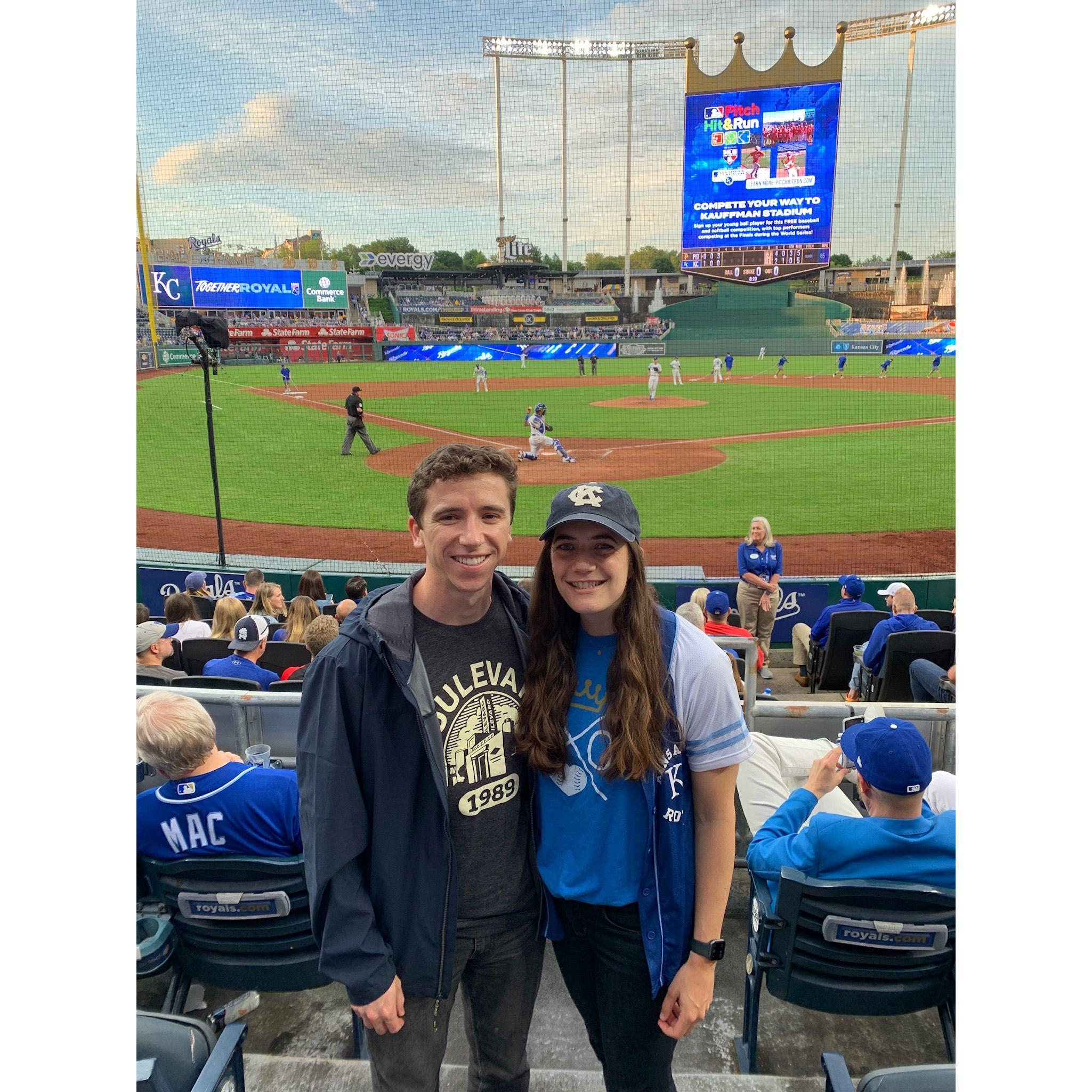 Royals games at Kauffman stadium