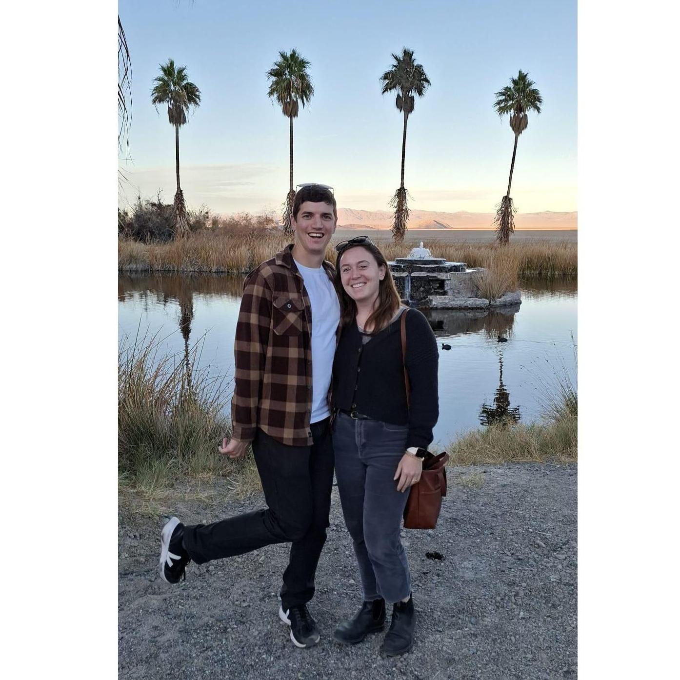 On a road trip with Stefan's brother Thomas, 2024.