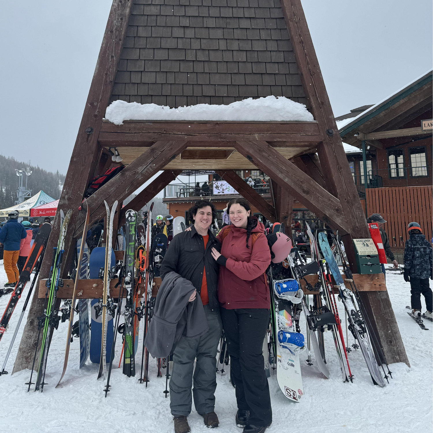 Our first ever ski trip with each other