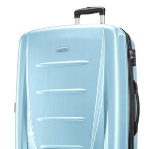 Samsonite Winfield 2 Hardside Expandable Luggage with Spinner Wheels, Ice Blue, Checked-Large 28-Inch