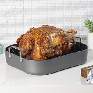 Hard Anodized Nonstick Roaster with Rack & Carving Set