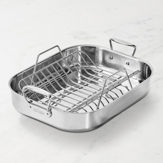 All-Clad Stainless-Steel Traditional Roaster, XXL w/ Rack