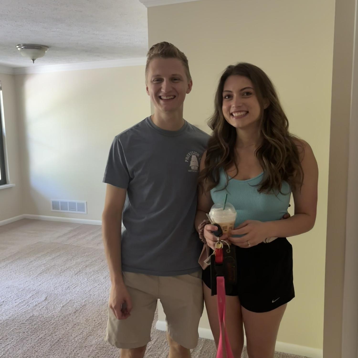 The day we moved into our apartment!