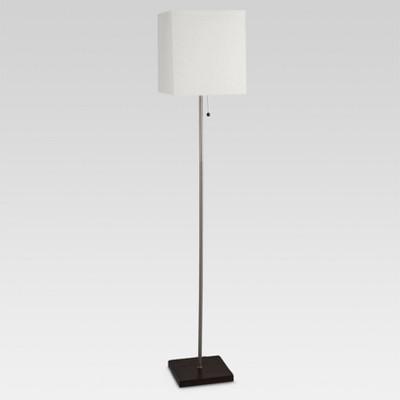 Square Stick Floor Lamp Silver Includes Energy Efficient Light Bulb - Threshold™
