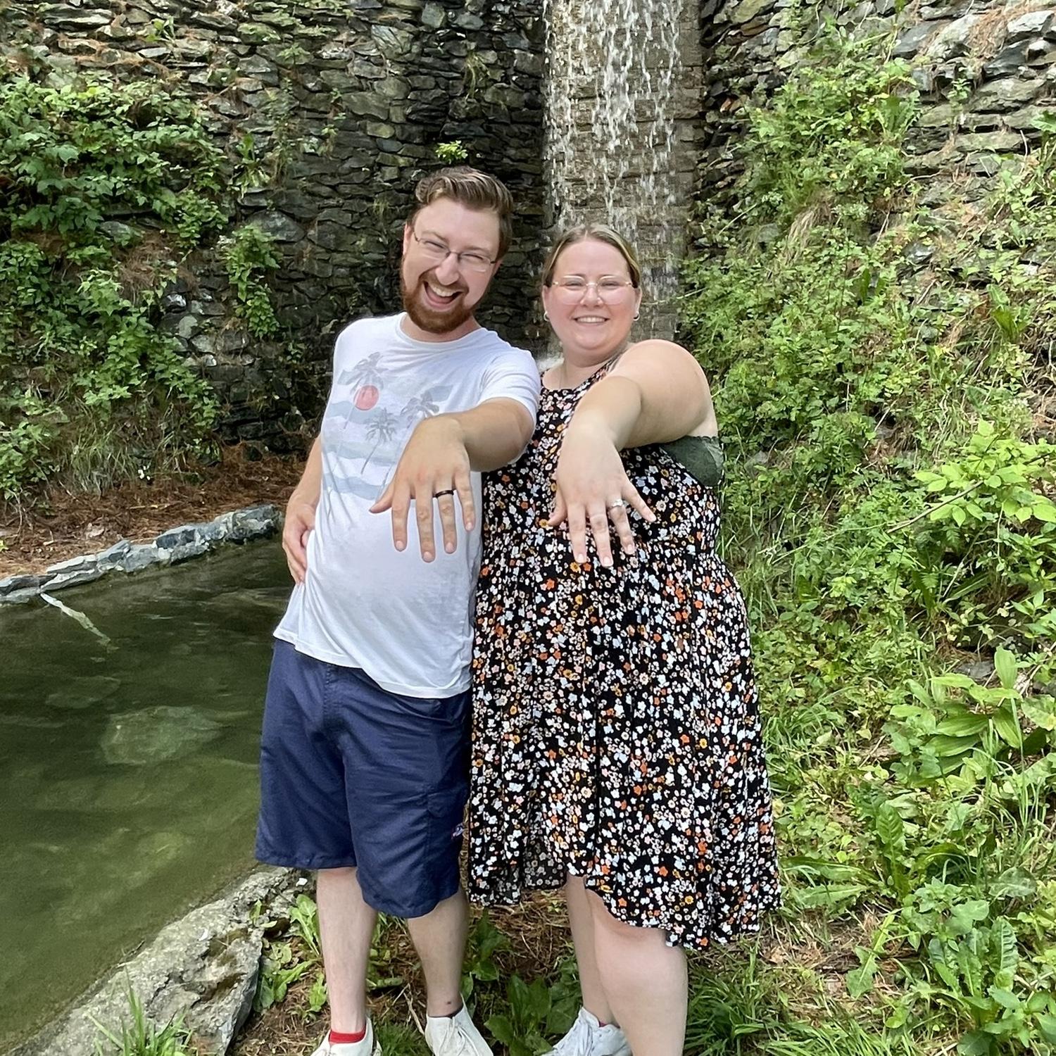Our wonderful engagement… showing off the bling 💍 🥰