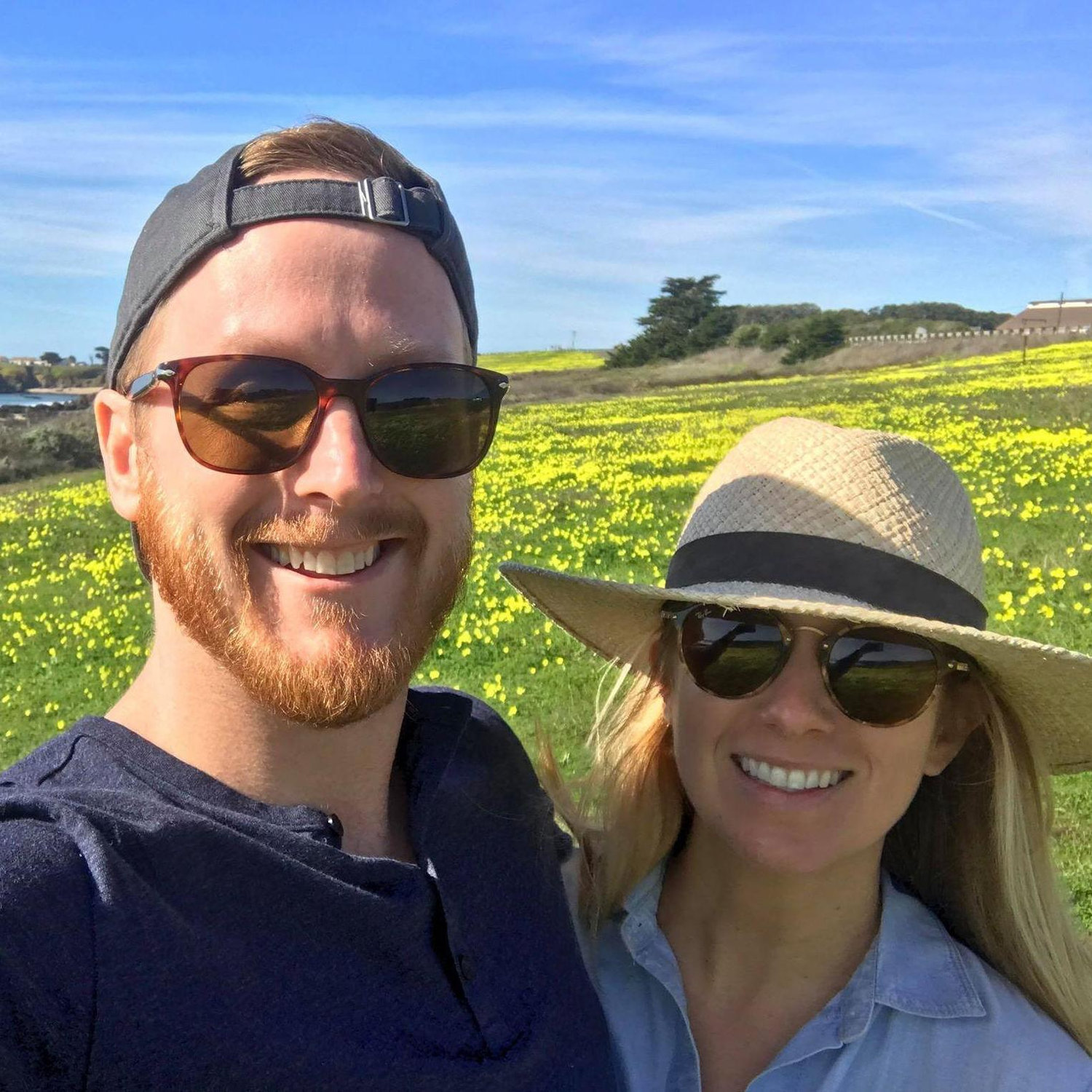 On our way to Big Sur (after meeting two weeks before)!