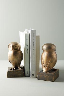 Wise Owl Book Ends