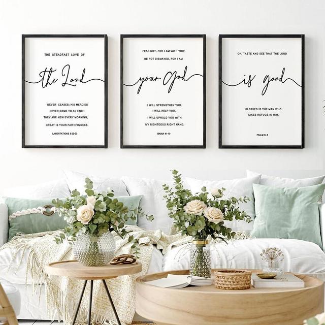 Heiple The Lord Your God Is Good Wall Decor 11"x14" Framed Wooden Wall Sign for Home Decor Farmhouse Vintage Rustic Living Room Minimalist Christian Wall Art (Black, 11”x14”)