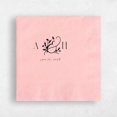 Blush, Pink Wedding Napkin - Olmo